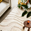 3D Wave Woven Area Rug