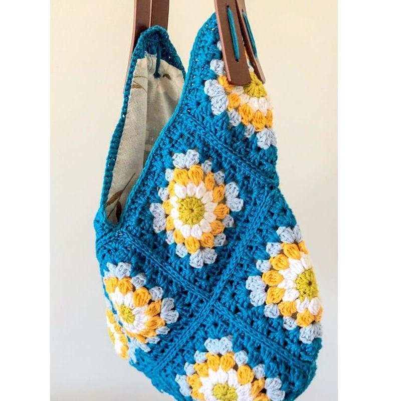 Customizable Handmade Crochet Shoulder Bag