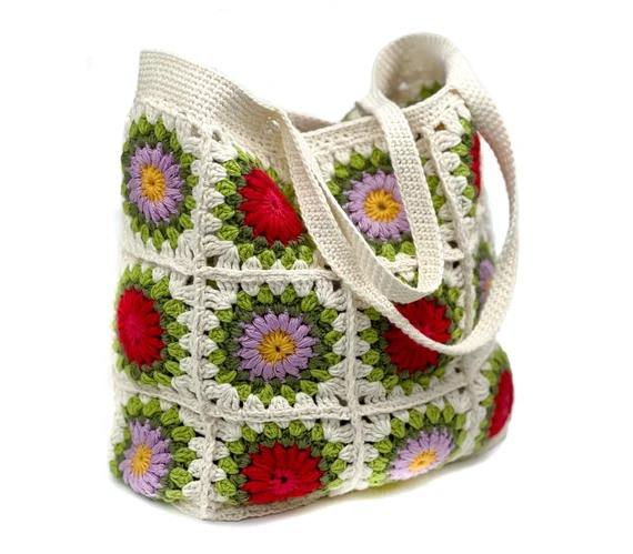Hand-Crocheted Custom Tote Bag