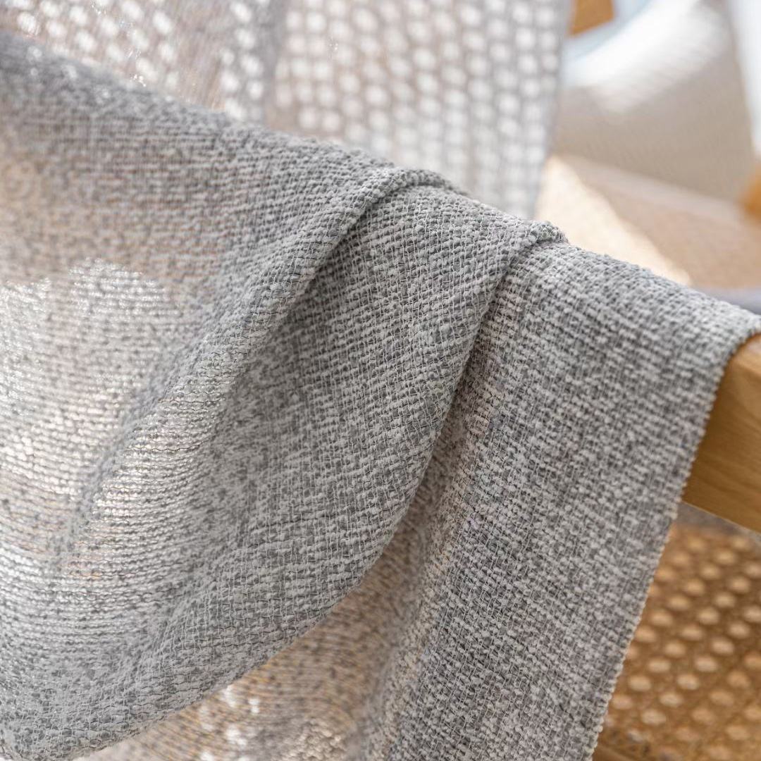 Luxury Faux Wool Sheer Curtains