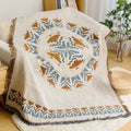Bohemian-style Custom Woven Throw Blanket