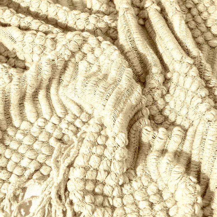 Ultra Soft Bohemian Tassel Knit Throw Blanket