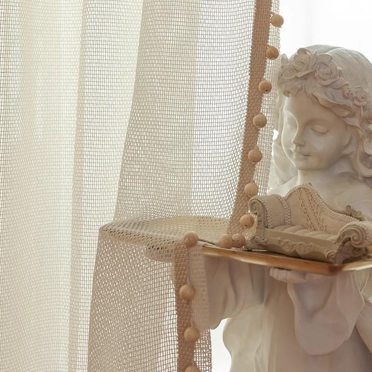Modern Sheer Mesh Fabric Window Curtains
