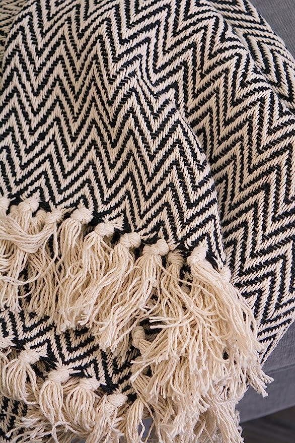 Modern Cotton Woven Throw Blanket